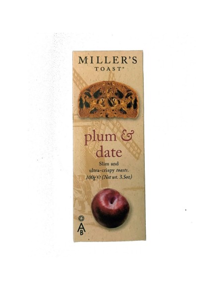 Miller's Toast Plum & Date Pack 100 gr. - Oliva Oliva