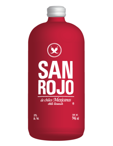 Sanrojo chili-likör - Glasflasche 700 ml