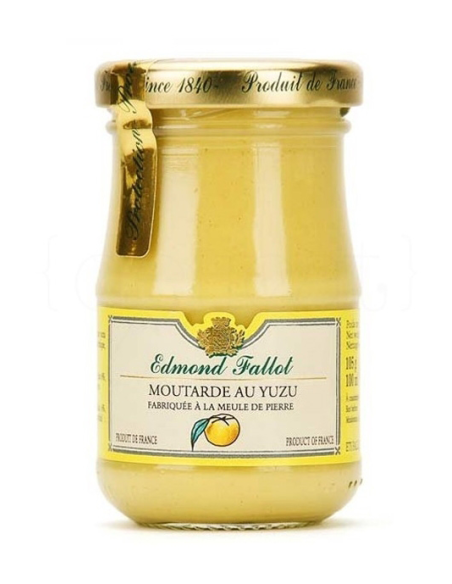Edmond Fallot Dijon Mustard with yuzu Jar 105 gr. - Oliva Oliva