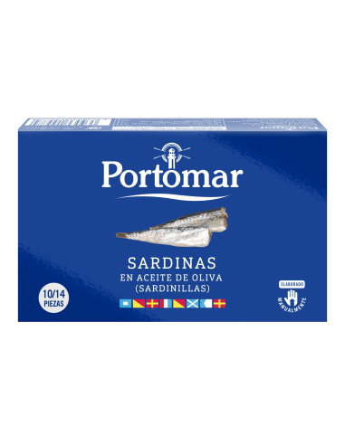 Portomar Sardinillas en Aceite de oliva 10/14 piezas - Lata 115 gr.