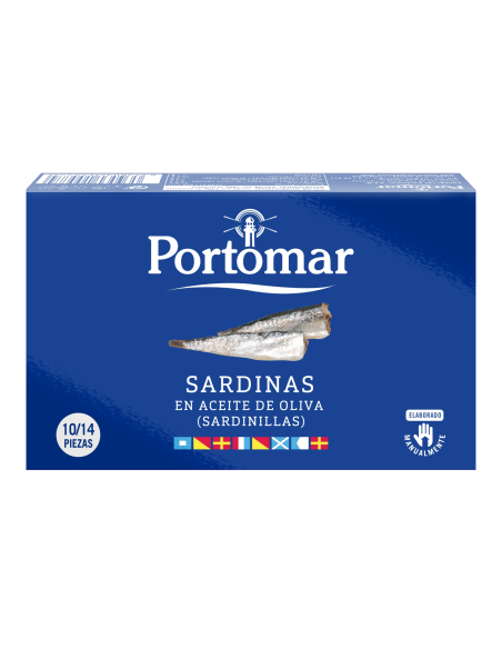 Portomar Sardinen in Olivenöl 10/14 Stück Dose 115 gr. - Oliva Oliva