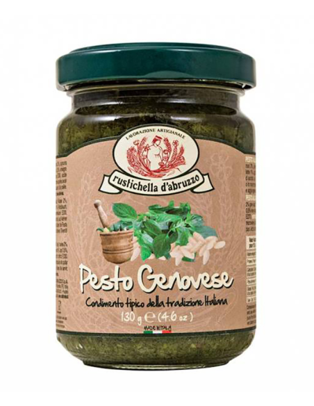 Rustichella d'Abruzzo Pesto genovese Jar 130 gr. - Oliva Oliva