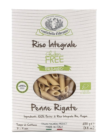 Rustichella D'Abruzzo BIO Brown Rice Penne Rigate Gluten Free 250 gr.