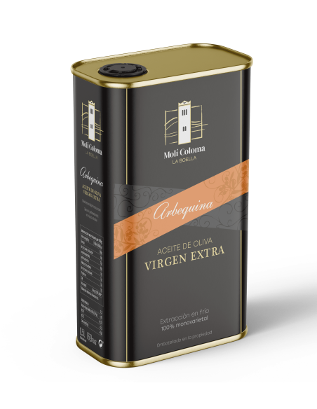 La Boella Arbequina Bidon métal 500 ml. - Oliva Oliva