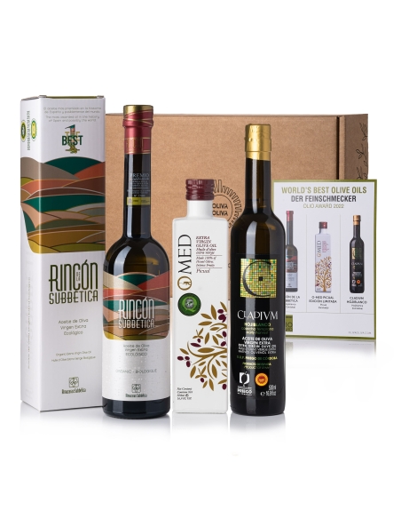 Mejores Aceites del Mundo Olio Award 2022 - Caja regalo 3x500ml