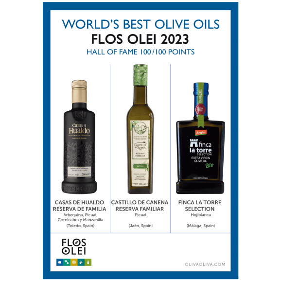 Mejores Aceites del Mundo Flos Olei 2023 - Caja regalo 3x500 ml.