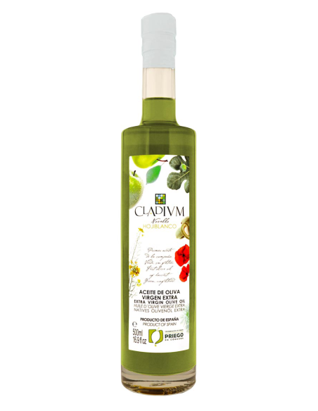 Cladium Novello Hojiblanco Glasflasche 500 ml. - Oliva Oliva