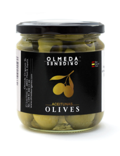 Olmeda Orígenes Aceitunas Manzanilla sin hueso - Tarro 370 gr.