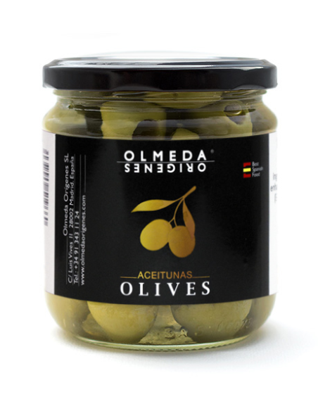 Olmeda Orígenes Entsteinte Manzanilla-Oliven 370 gr. - Oliva Oliva
