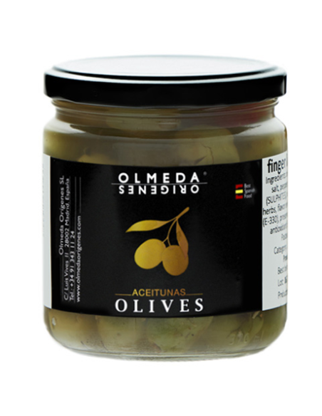 Olmeda Orígenes Olives Chupadedos Pot en verre 370 gr. - Oliva Oliva