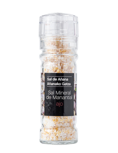 Sal de Añana Mineral Spring Salz mit Knoblauch 70 gr. - Oliva Oliva