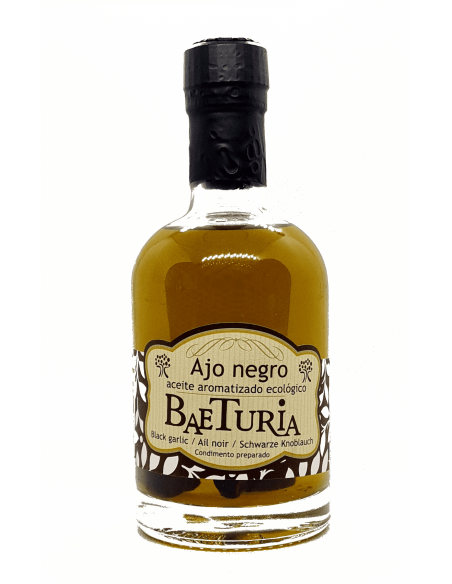 Baeturia aromatisiert Öl schwarzer Knoblauch - 250 ml.