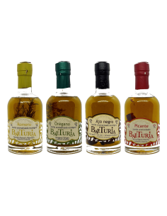 Baeturia Huiles Aromatisées Pack 4x250 ml. - Oliva Oliva