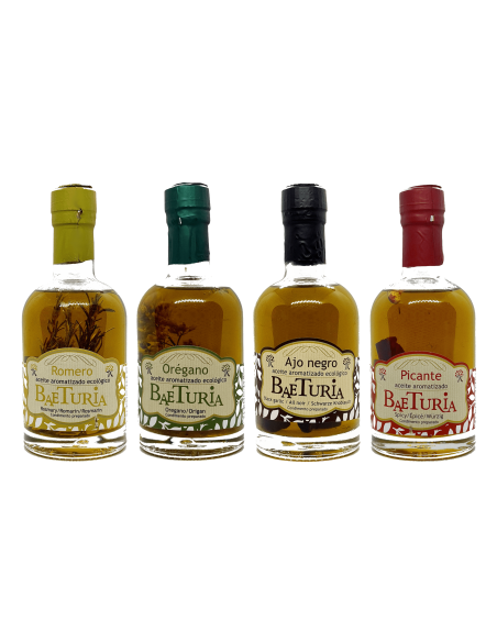 Baeturia Flavoured Oils Pack 4x250 ml. - Oliva Oliva