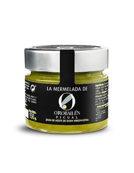 Oro Bailén Reserva Familiar Arbequina Mermelada de aceite de oliva Picual - 150 gr. tarro de vidrio