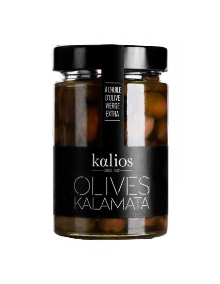 Kalios Kalamata Olives with EVOO Jar 310 gr. - Oliva Oliva