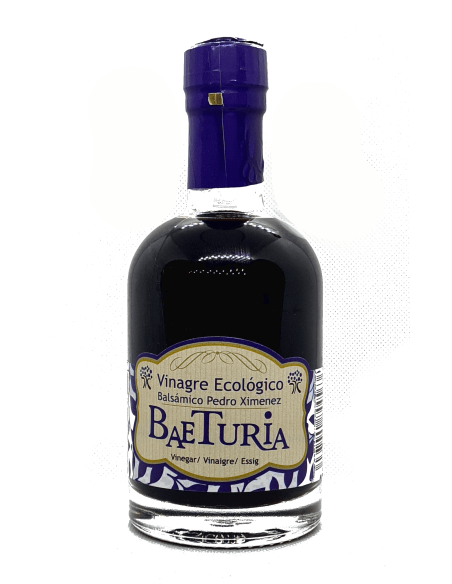 Baeturia Vinagre Ecológico Balsámico al Pedro Ximénez - Botella de vidrio 250 ml.