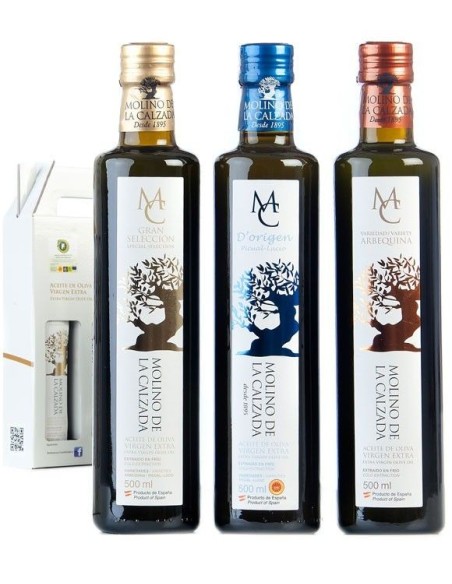 Molino de la Calzada Geschenketui 3 Flaschen 500 ml. - Oliva Oliva