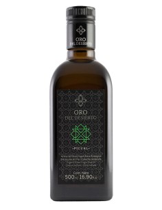 Oro del Desierto Picual Squared glass bottle 500 ml. - Oliva Oliva