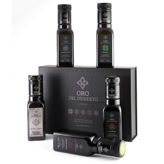 Oro del Desierto Geschenkpackung 5 Glasflaschen 100 ml. - Oliva Oliva