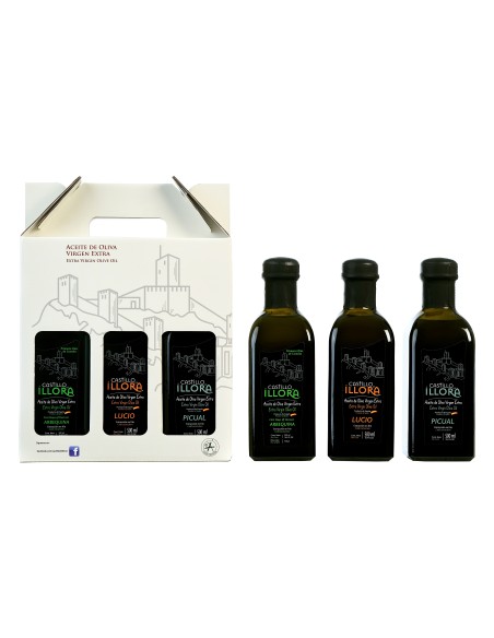 Castillo de Íllora Etui 3 Glasflaschen 500 ml. - Oliva Oliva