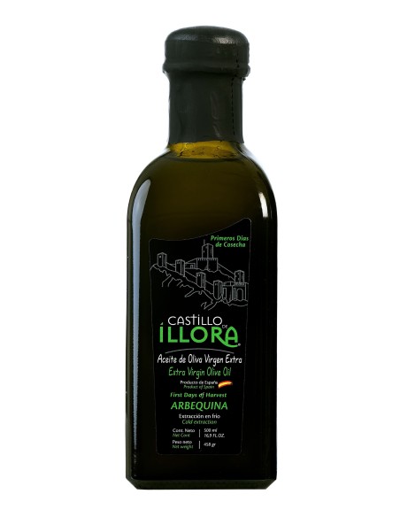 Castillo de Íllora Arbequina Glass bottle 500 ml. - Oliva Oliva