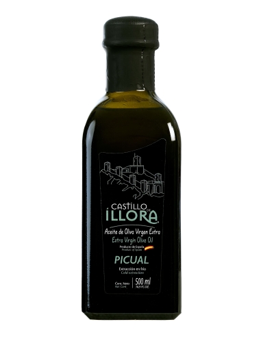 Castillo de Íllora Picual - Frasca de vidrio 500 ml.