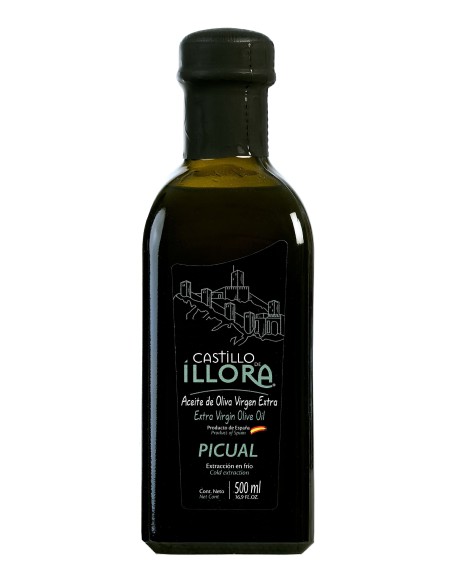 Castillo de Íllora Picual - Frasca de vidrio 500 ml.