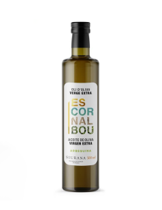 Escornalbou Arbequina Botella de vidrio 500 ml. - Oliva Oliva