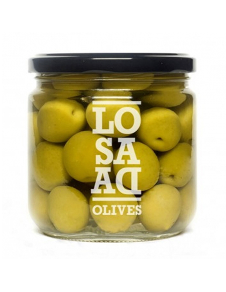 Aceitunas Losada Unpitted Manzanilla olives Jar 345 gr. - Oliva Oliva