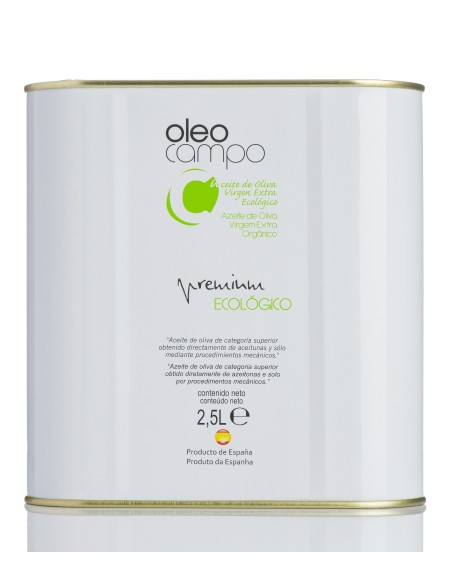 Oleocampo Organic Picual Tin 2,5 l. - Oliva Oliva