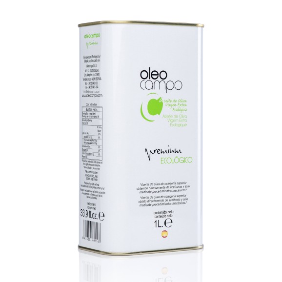 Oleocampo Organic Picual Tin 1 l. - Oliva Oliva