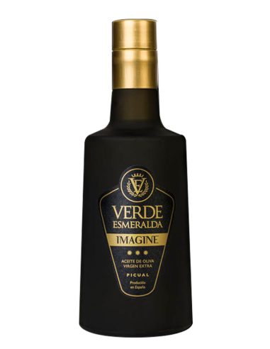 Verde Esmeralda Imagine Picual - Botella de vidrio 500 ml.