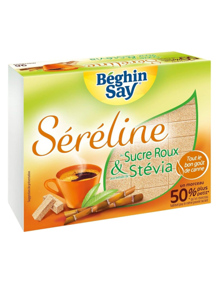 Béghin Say Séréline Brauner Zucker mit Stevia 250 gr. - Oliva Oliva