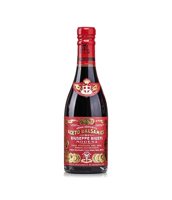 Giuseppe Giusti BALSAMIC VINEGAR from Modena Riccardo Giusti 3 gold medals  Glass Bottle 250 ML 