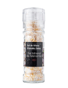 Sal de Añana Mineral Spring Salt with Garlic 70 gr. - Oliva Oliva