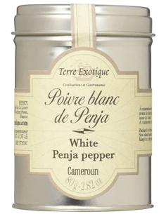 Terre Exotique Pimienta Blanca de Penja Bote 80 gr. - Oliva Oliva