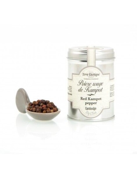 Terre Exotique Red Kampot pepper Jar 50 gr. - Oliva Oliva