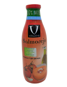 Villaolivo Salmorejo con pan sin gluten - Botella de vidrio 1 l.