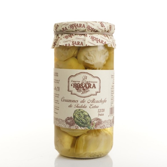 Conservas Artesanas Rosara Corazones De Alcachofa De Tudela I.G.P. Tarro 720 ML