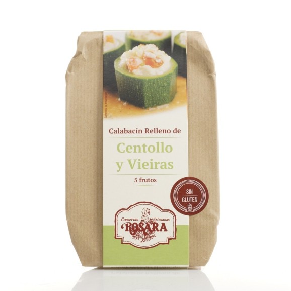 Conservas Artesanas Rosara Calabacin Rell. centollo Y Vieira Lata A-F 270 ML