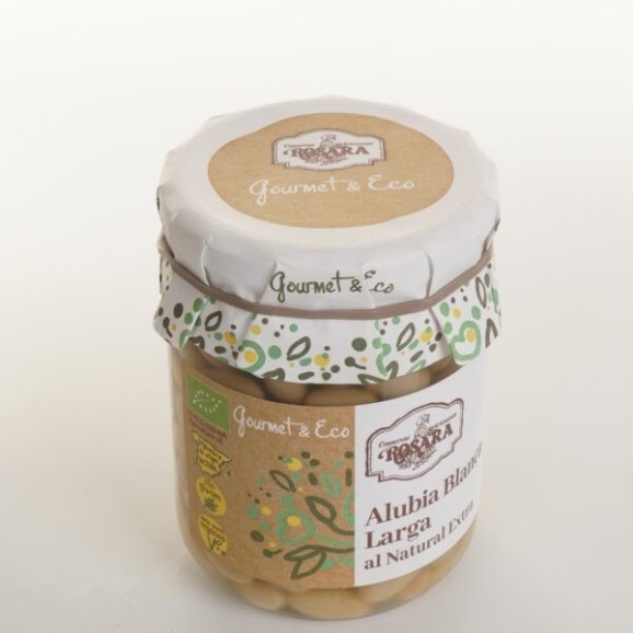 Conservas Artesanas Rosara Alubia Blanca Larga Ecologica - Tarro 445 ML