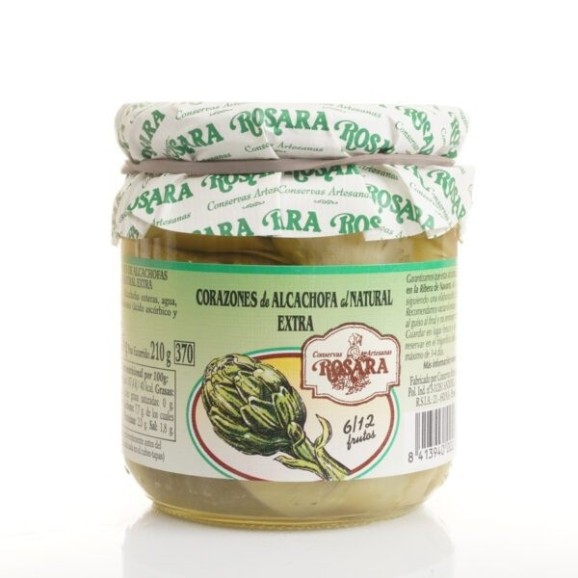 Conservas Artesanas Rosara Alcachofa Corazones - Tarro 370 ML