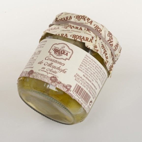 Conservas Artesanas Rosara Corazones de Alcachofa en aceite Tarro 370 ML