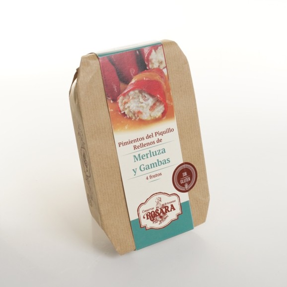 Conservas Artesanas Rosara Pimiento Relleno de Merluza y Gambas Lata A-F 270 ML