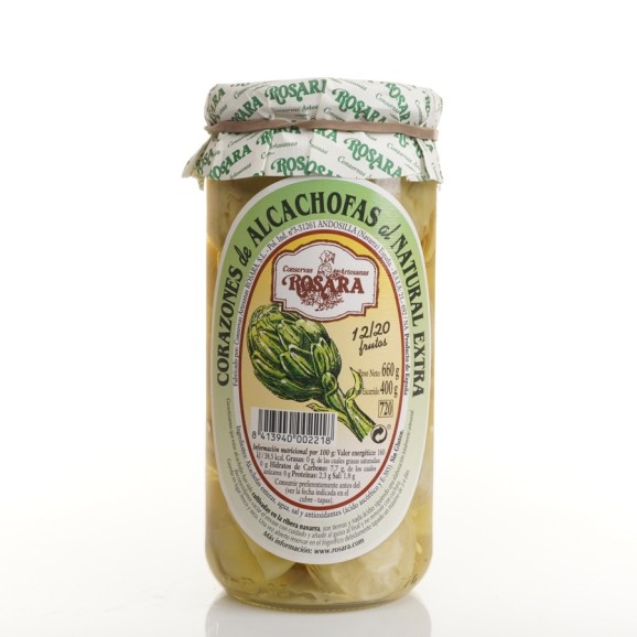 Conservas Artesanas Rosara Alcachofa Corazones - Tarro 720 ML