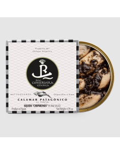 Real conservera Española Calamar Patagónico "Chipirones" en Tinta 150 gr
