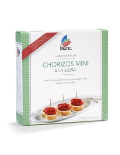 Conservas Laurel Mini 'Chorizo' Sausages in Cider 280 gr. - Oliva Oliva