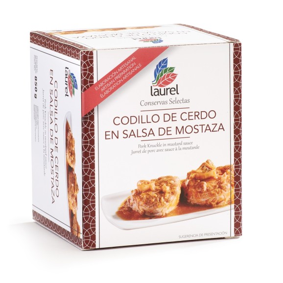 Conservas Laurel Codillo de Cerdo en Salsa de Mostaza 900 gr.