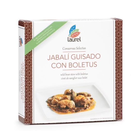 Conservas Laurel Jabalí Guisado con Boletus 280 gr. - Oliva Oliva